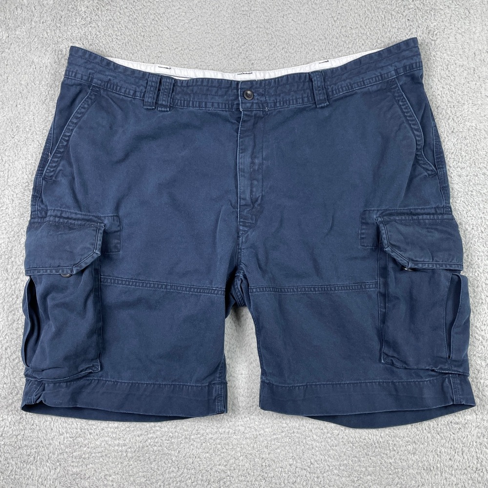 Polo Ralph Lauren Chino‎ Cargo Shorts Mens 48 (Fits 46x9) Navy Blue Preppy